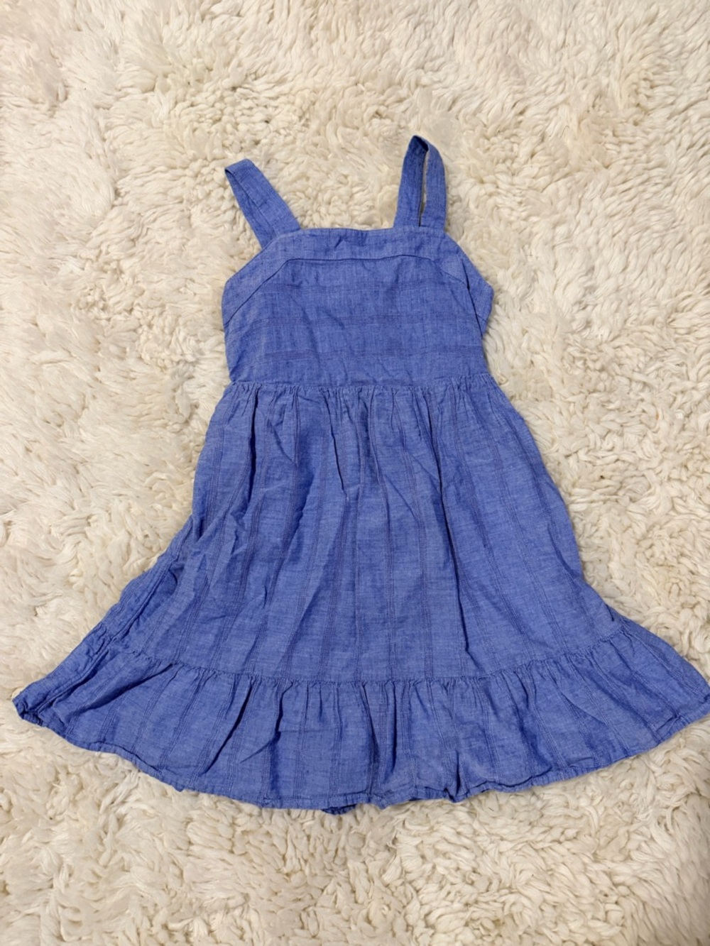 Cat & Jack Blue Sleeveless Ruffle Hem Dress